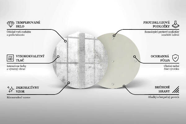 Grafkaars onderzetter Betonstructuur
