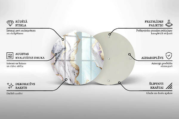 Grafkaars onderzetter Pastel marmer