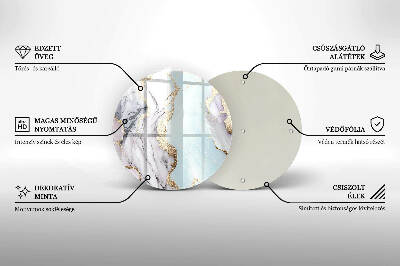 Grafkaars onderzetter Pastel marmer