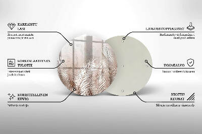Grafkaars onderzetter Boho-bladeren en -vegetatie
