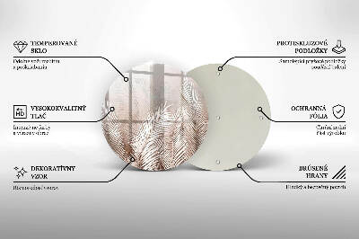 Grafkaars onderzetter Boho-bladeren en -vegetatie