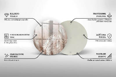 Grafkaars onderzetter Boho-bladeren en -vegetatie