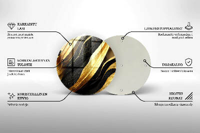 Glasplaat voor grafkaars Elegante abstractie