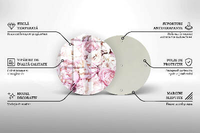 Grafkaars onderzetter Boeket pioenrozen