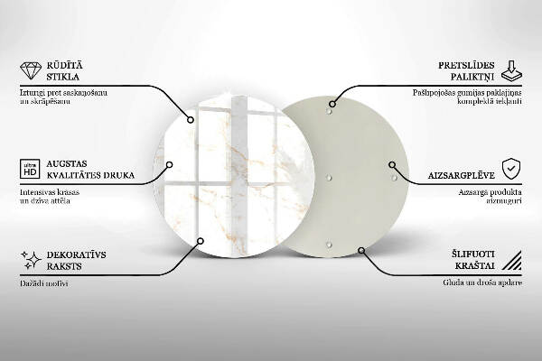 Grafkaars onderzetter Elegante marmeren steen