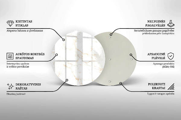 Grafkaars onderzetter Elegante marmeren steen