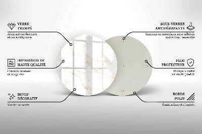 Grafkaars onderzetter Elegante marmeren steen