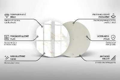 Grafkaars onderzetter Elegante marmeren steen