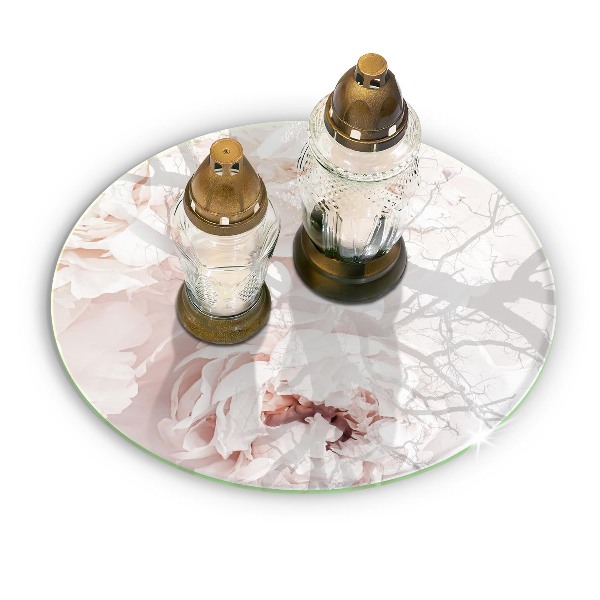 Grafkaars onderzetter Pastelkleurige pioenrozen