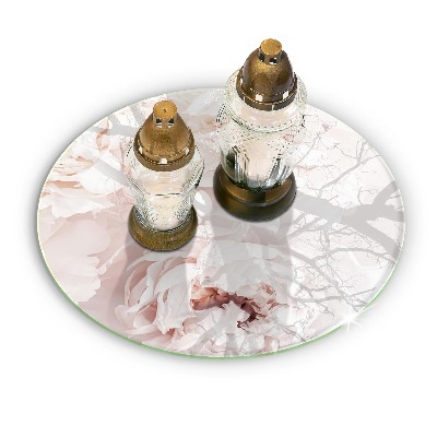 Grafkaars onderzetter Pastelkleurige pioenrozen