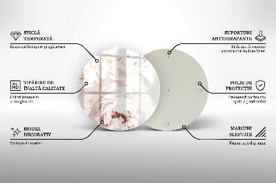 Grafkaars onderzetter Pastelkleurige pioenrozen