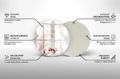 Grafkaars onderzetter Pastelkleurige pioenrozen
