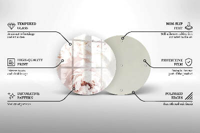 Grafkaars onderzetter Pastelkleurige pioenrozen