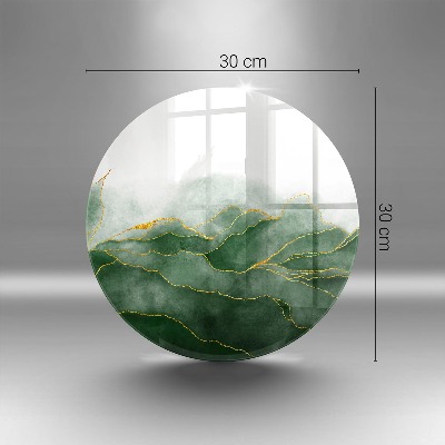 Glasplaat voor grafkaars Abstracte natuur