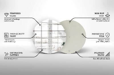 Grafkaars onderzetter Oude planken en bladeren
