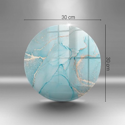 Glasplaat voor grafkaars Abstracte steen