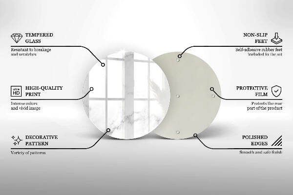 Grafkaars onderzetter Modern marmer