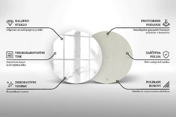 Grafkaars onderzetter Modern marmer