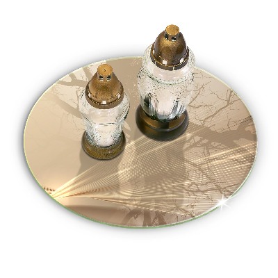 Glasplaat voor grafkaars Moderne abstractie