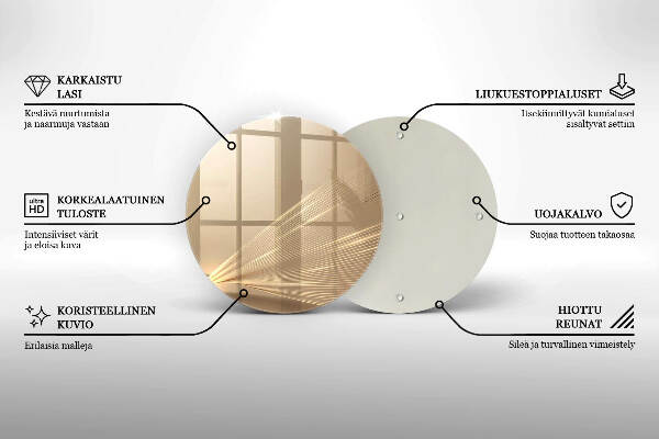 Glasplaat voor grafkaars Moderne abstractie