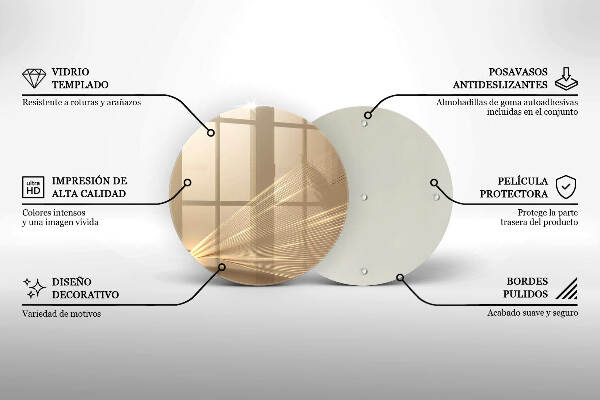 Glasplaat voor grafkaars Moderne abstractie