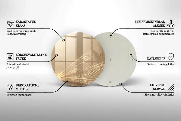 Glasplaat voor grafkaars Moderne abstractie