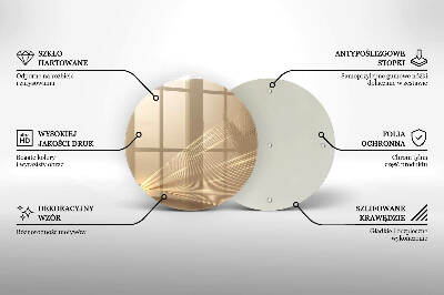 Glasplaat voor grafkaars Moderne abstractie