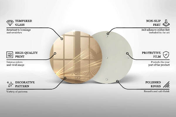 Glasplaat voor grafkaars Moderne abstractie