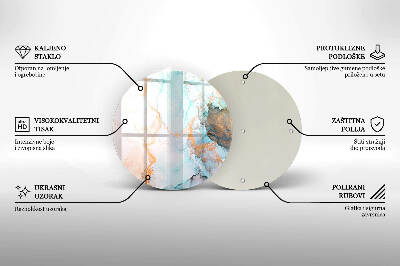 Grafkaars onderzetter Abstract marmer