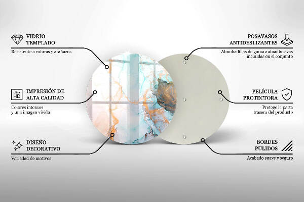 Grafkaars onderzetter Abstract marmer