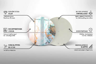 Grafkaars onderzetter Abstract marmer