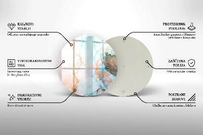 Grafkaars onderzetter Abstract marmer