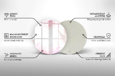 Grafkaars onderzetter Verfijnde rozen op de achtergrond
