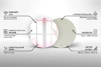 Grafkaars onderzetter Verfijnde rozen op de achtergrond