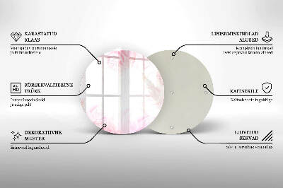 Grafkaars onderzetter Verfijnde rozen op de achtergrond