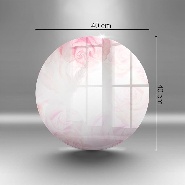 Grafkaars onderzetter Verfijnde rozen op de achtergrond