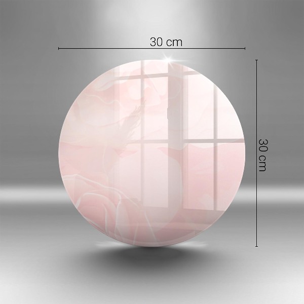 Glasplaat voor grafkaars Achtergrond met pastelkleurige rozen