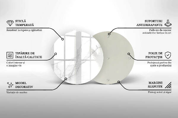 Grafkaars onderzetter Marmeren achtergrond