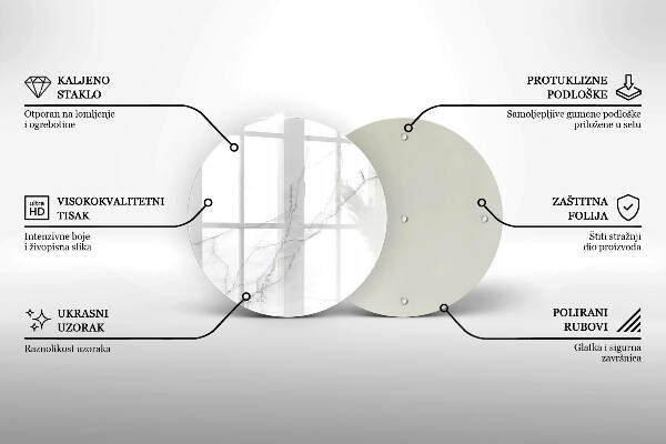 Grafkaars onderzetter Marmeren achtergrond