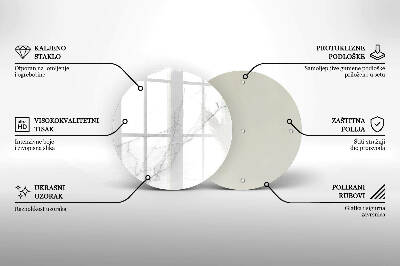 Grafkaars onderzetter Marmeren achtergrond