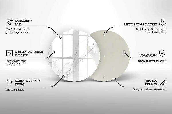 Grafkaars onderzetter Marmeren achtergrond