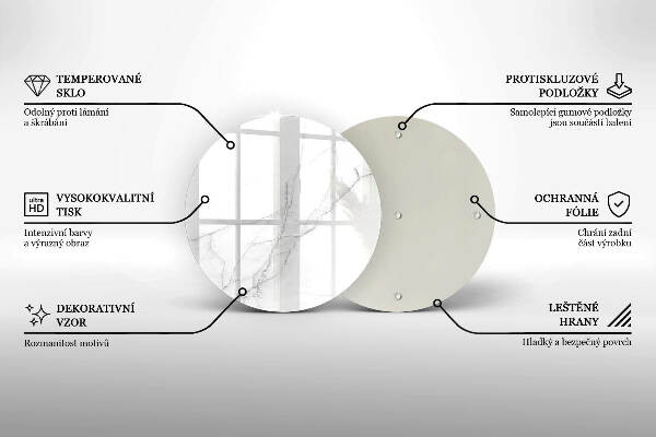 Grafkaars onderzetter Marmeren achtergrond
