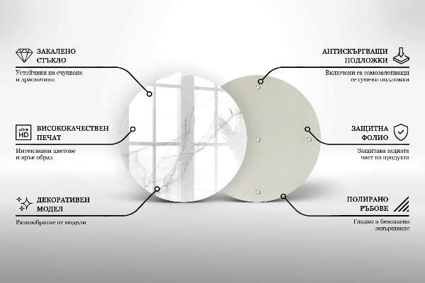 Grafkaars onderzetter Marmeren achtergrond