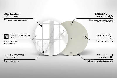 Grafkaars onderzetter Marmeren achtergrond