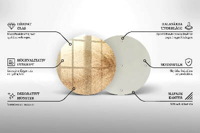 Glasplaat voor grafkaars Zand