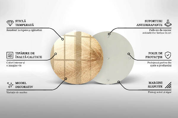 Glasplaat voor grafkaars Zand
