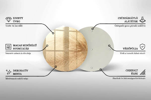 Glasplaat voor grafkaars Zand