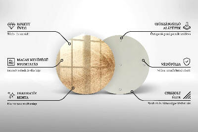Glasplaat voor grafkaars Zand