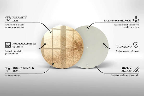 Glasplaat voor grafkaars Zand