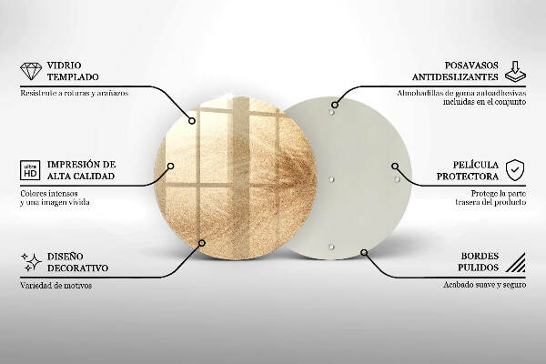 Glasplaat voor grafkaars Zand